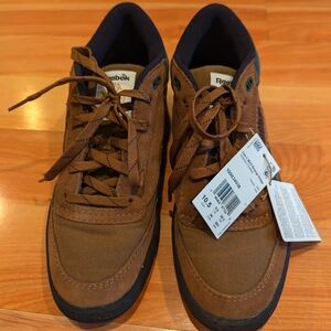Brown Men's Reebok Club C Mid II Revenge Sneakers Size 10.5 New With Tags